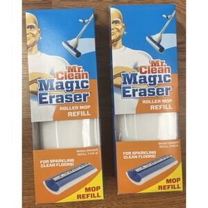 Lot of 2 Mr. Clean Magic Eraser Roller Mop Refills, Type B, NEW in Packages